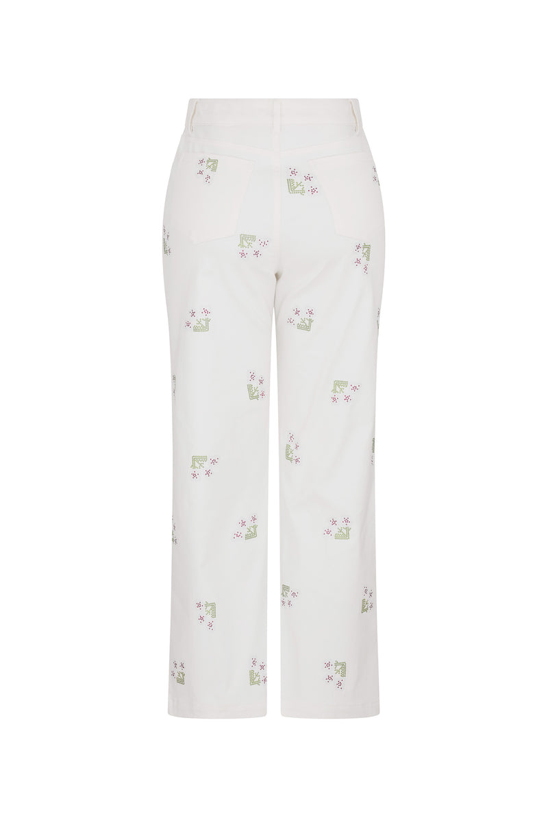'FRENCH GARDEN' CROPPED WIDE LEG PANT - - Libertine