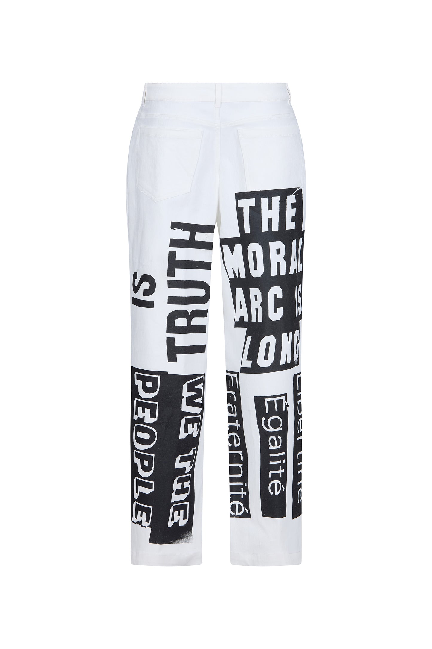 'DEMOCRACY' CROPPED WIDE LEG PANT - - Libertine