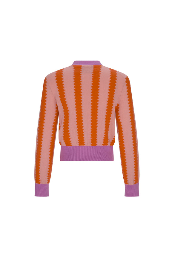 'SQUIGGLY SNAIL' SHRUNKEN CARDIGAN - - Libertine