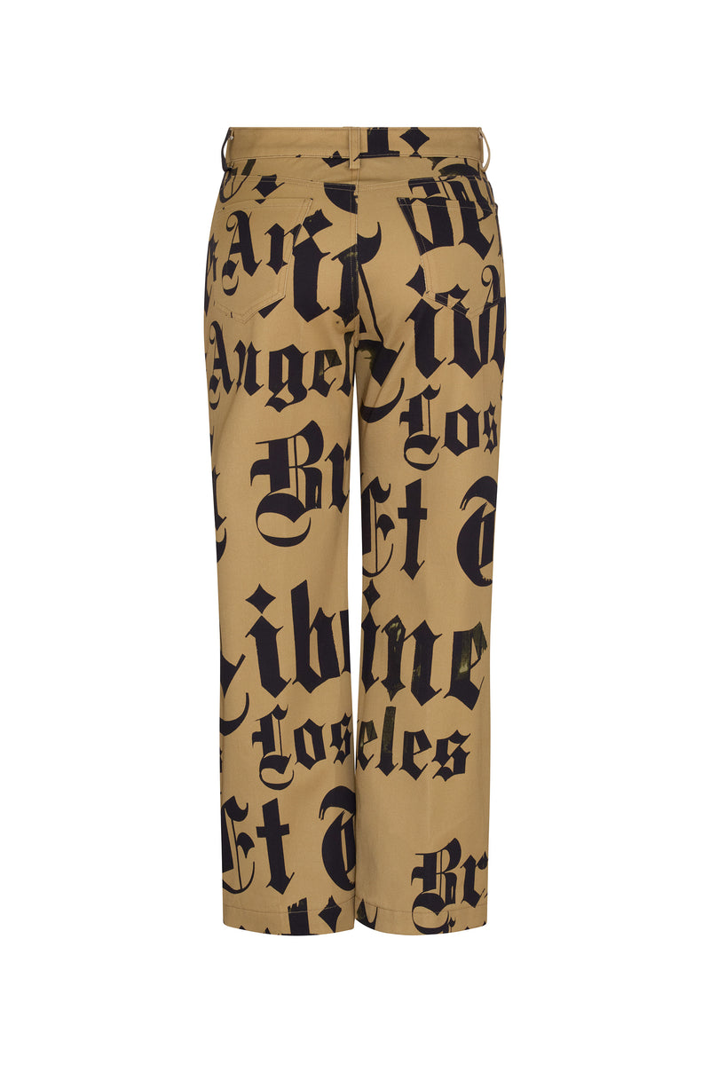 'LIBERTINE GOTHIC' CROPPED WIDE LEG PANT - - Libertine