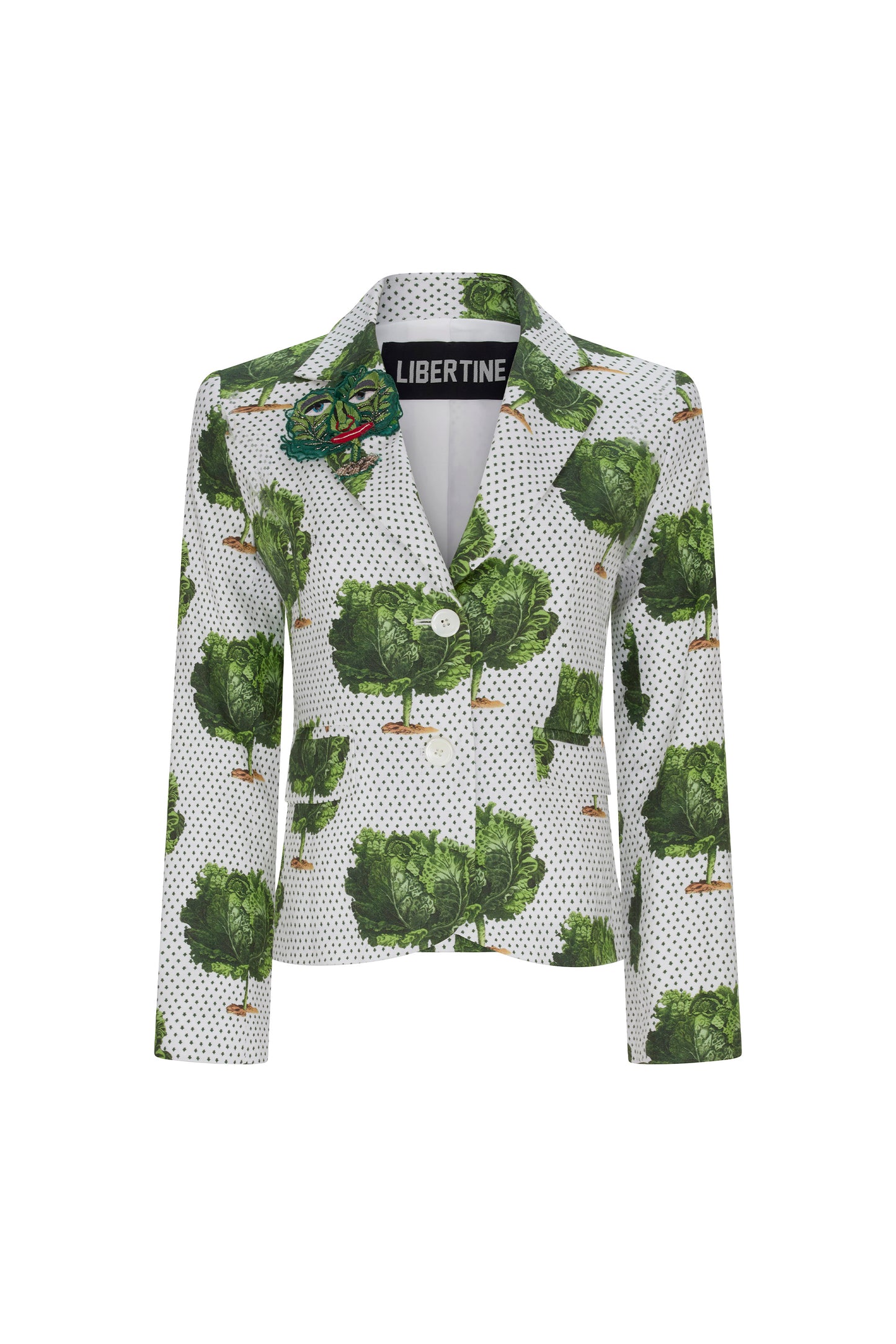 'LETTUCE DANCE TO THE BEET' CLASSIC JACKET WITH PATCH - - Libertine