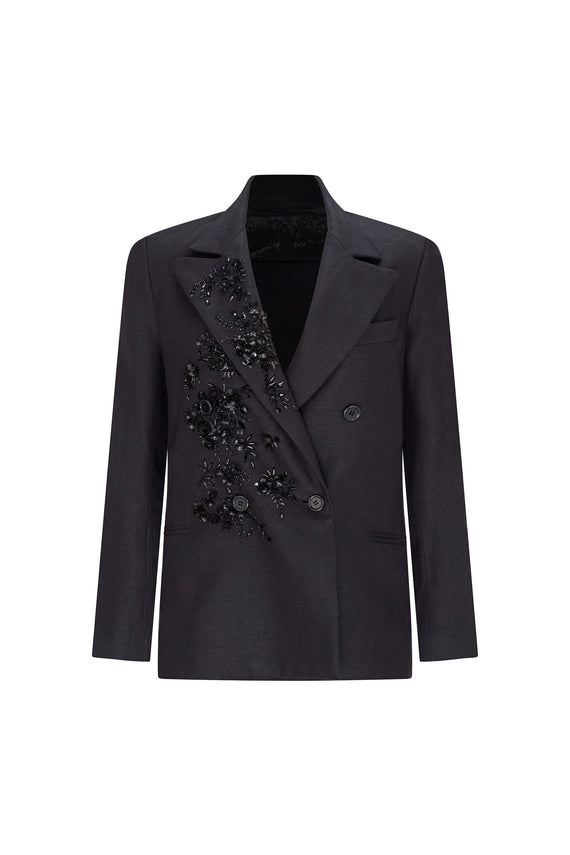'ANTIBES NIGHT' EMBELLISHED DOUBLE BREASTED JACKET - - Libertine - Main image