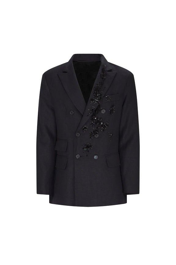 'ANTIBES NIGHT' MEN'S EMBELLISHED DOUBLE BREASTED JACKET - - Libertine