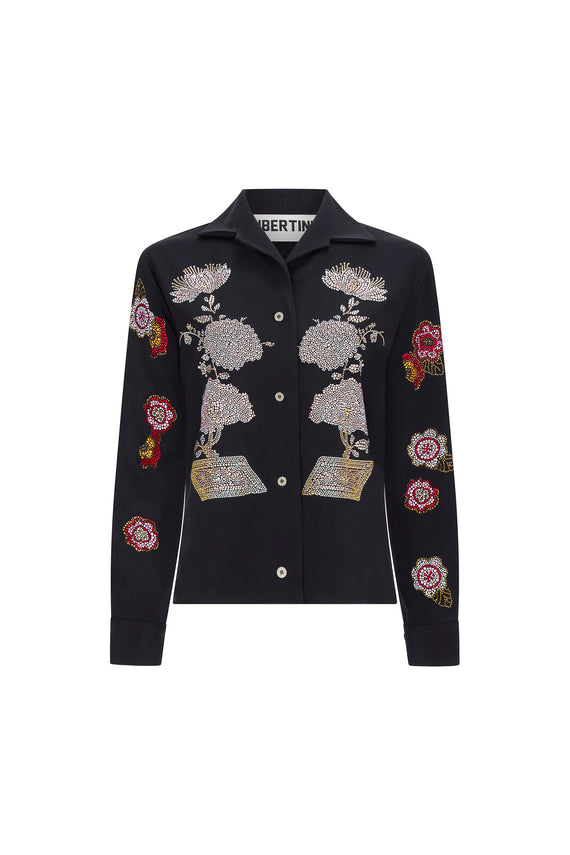 'BONSAI COLLAGE' PJ BLOUSE - - Libertine - Main image