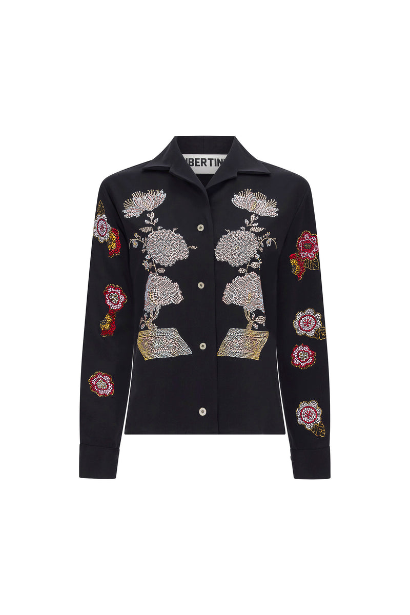 'BONSAI COLLAGE' PJ BLOUSE - - Libertine