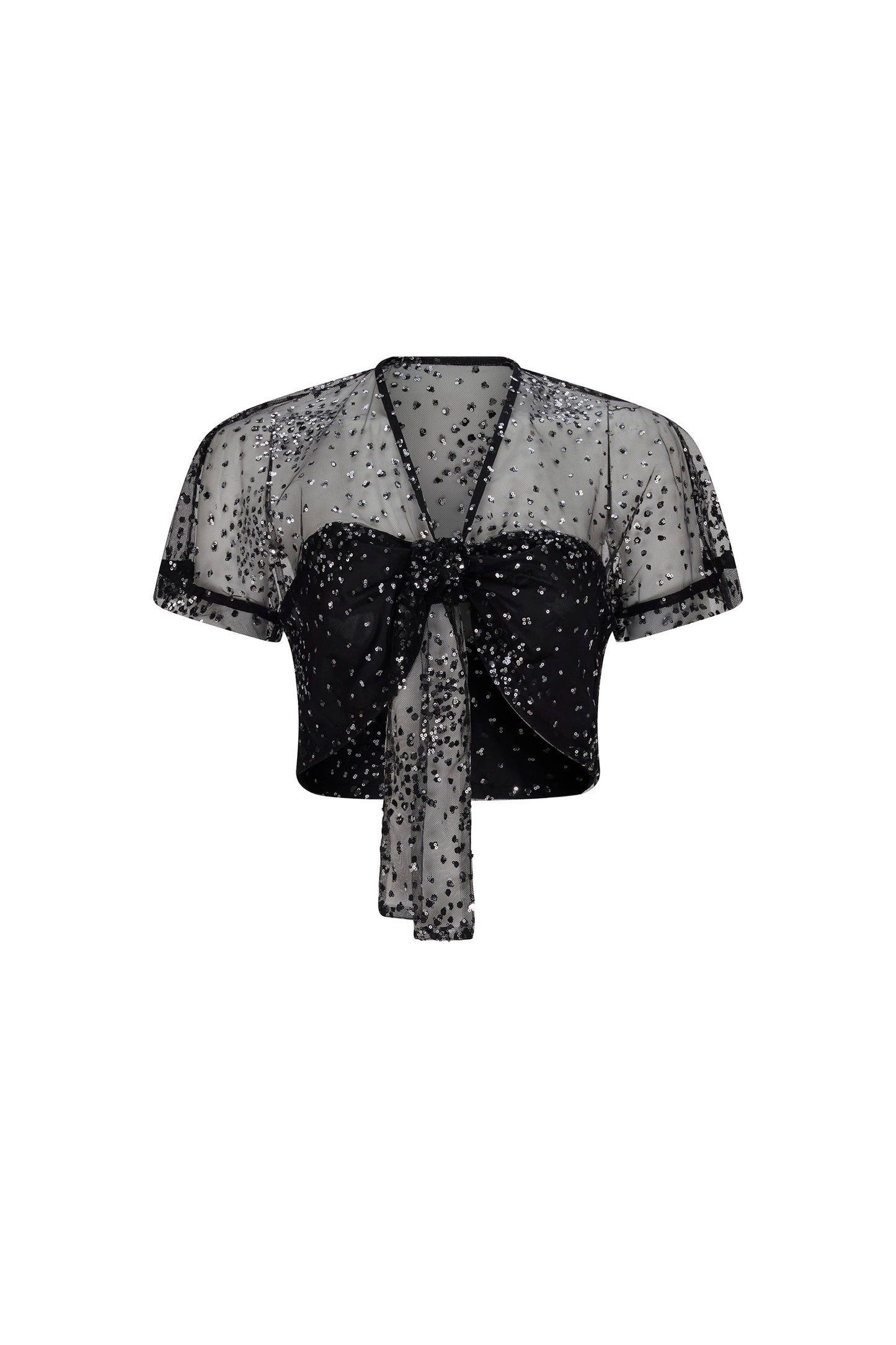 'LUNAR NOIR' CARMEN TOP - - Libertine