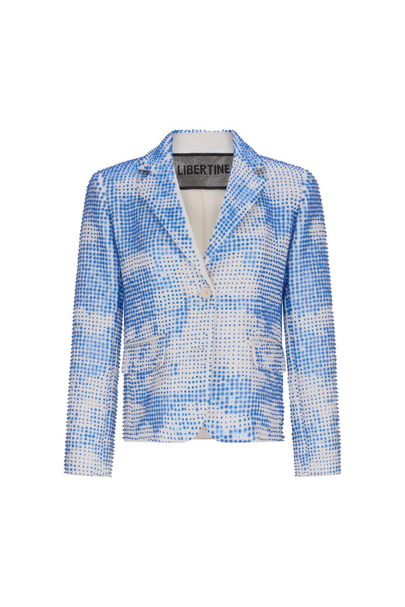 'HEAD IN THE CLOUDS' EMBELLISHED CLASSIC JACKET - - Libertine - Main image