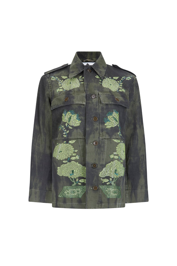 'BONSAI GARDEN' VINTAGE FRENCH MILITARY JACKET - - Libertine