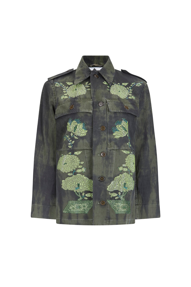 'BONSAI GARDEN' VINTAGE FRENCH MILITARY JACKET - - Libertine