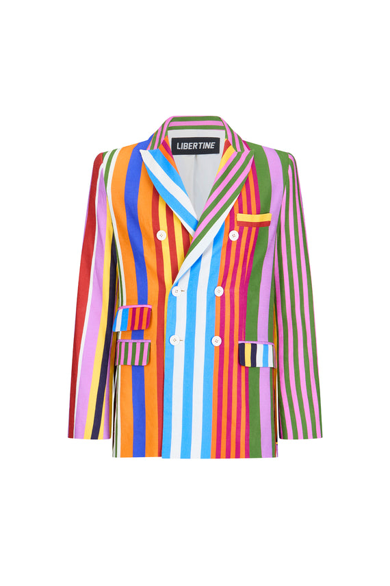 'TANGIER STRIPE' DOUBLE BREASTED JACKET - - Libertine - Main image