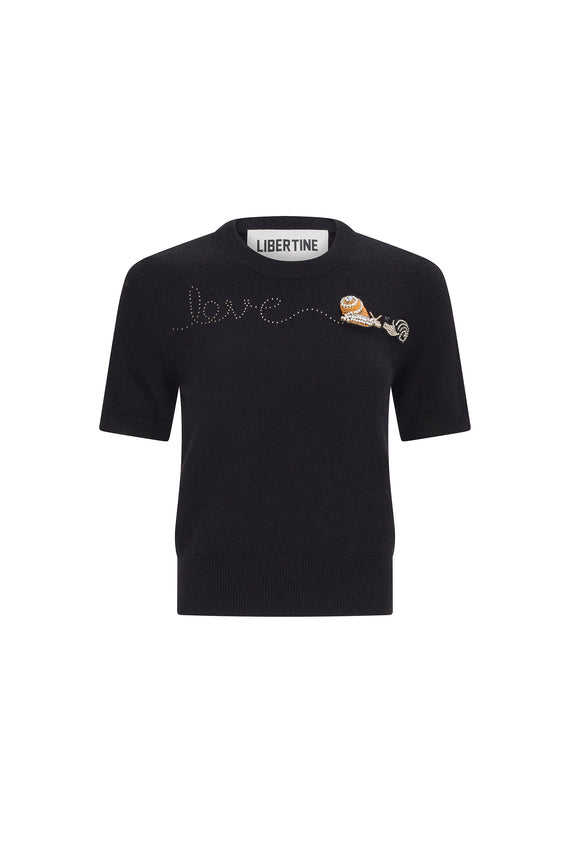 'SNAIL LOVE' SHORT SLEEVE PULLOVER - - Libertine - Main image