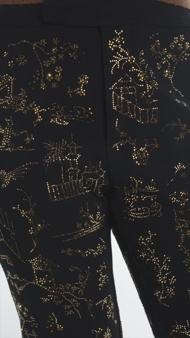 'CHINOISERIE' CIGARETTE PANT - - Libertine