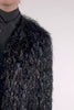 'GLAMOUR MONSTER' INKY BLACK OPEN LAPEL COAT - COATS - Libertine