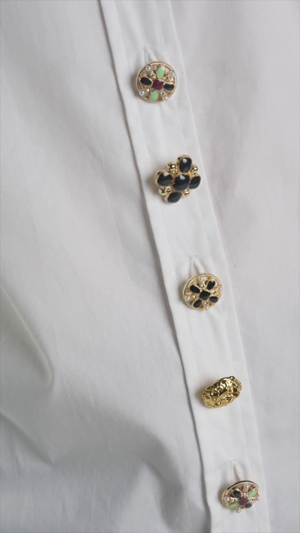 'BUTTON LUXE' LONG CLASSIC SHIRT - - Libertine