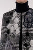'GLAM ROCK' CLASSIC COLLARLESS COAT WITH FEATHERS - - Libertine