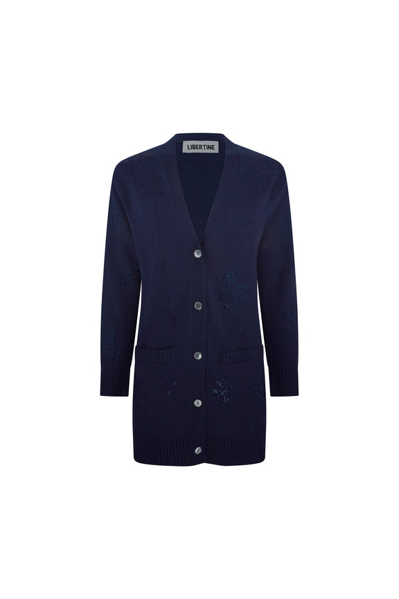 'KIND OF BLUE' OVERSIZED CARDIGAN -  - Libertine