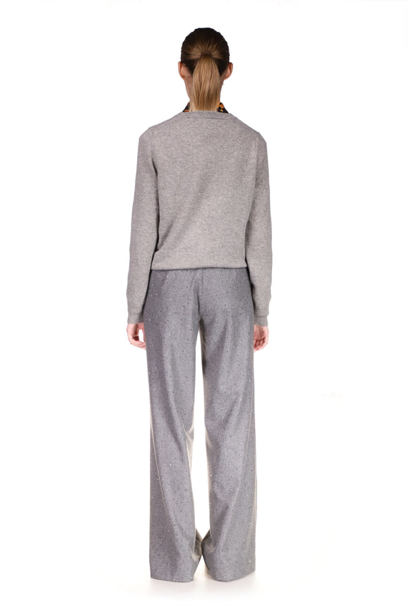 'PALAIS ROYAL' GREY PULLOVER - SWEATERS - Libertine