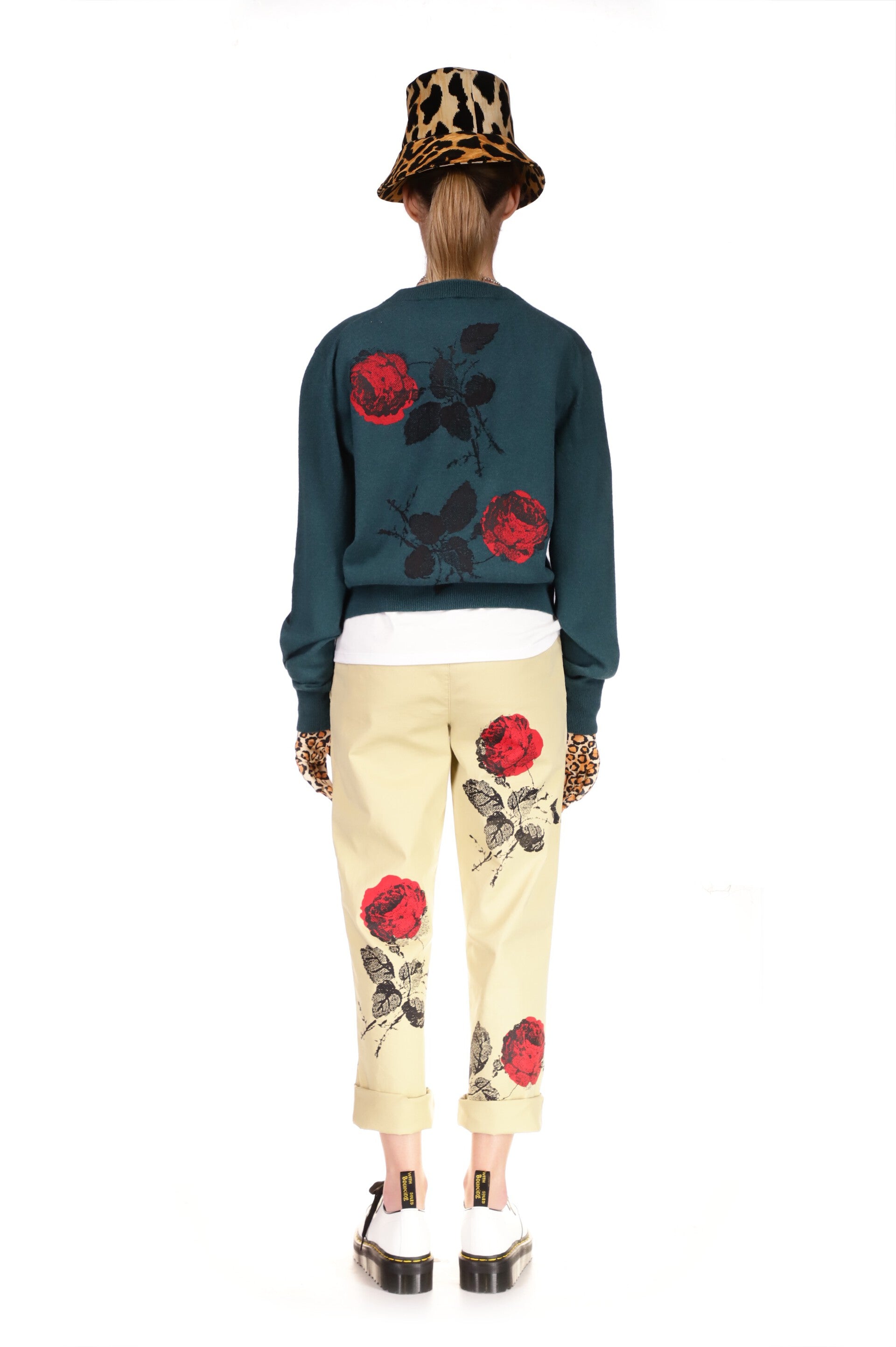 'STONE ROSES' SHRUNKEN PULLOVER SWEATER - SWEATERS - Libertine