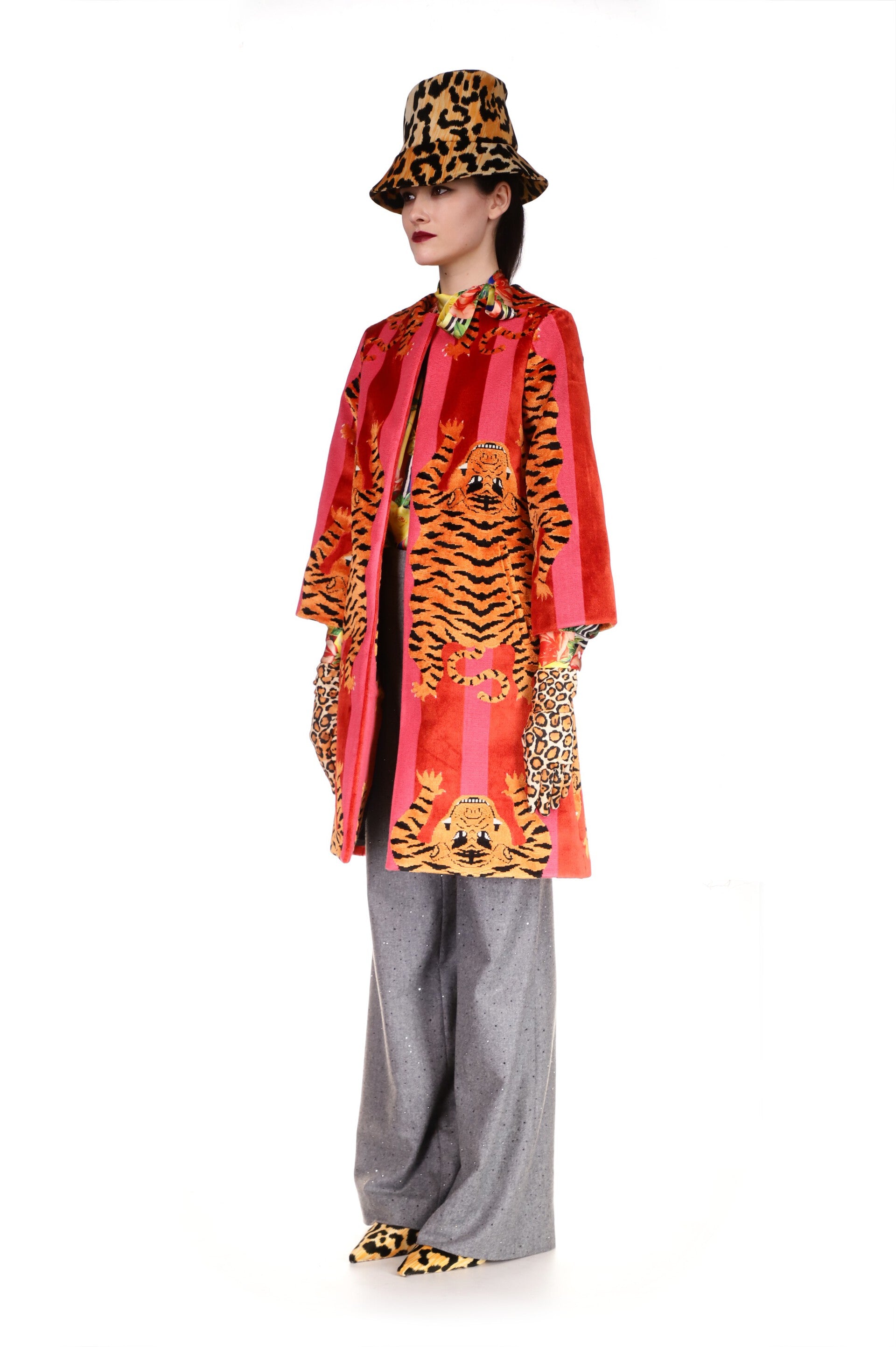 Jokhang Tiger a-line Coat