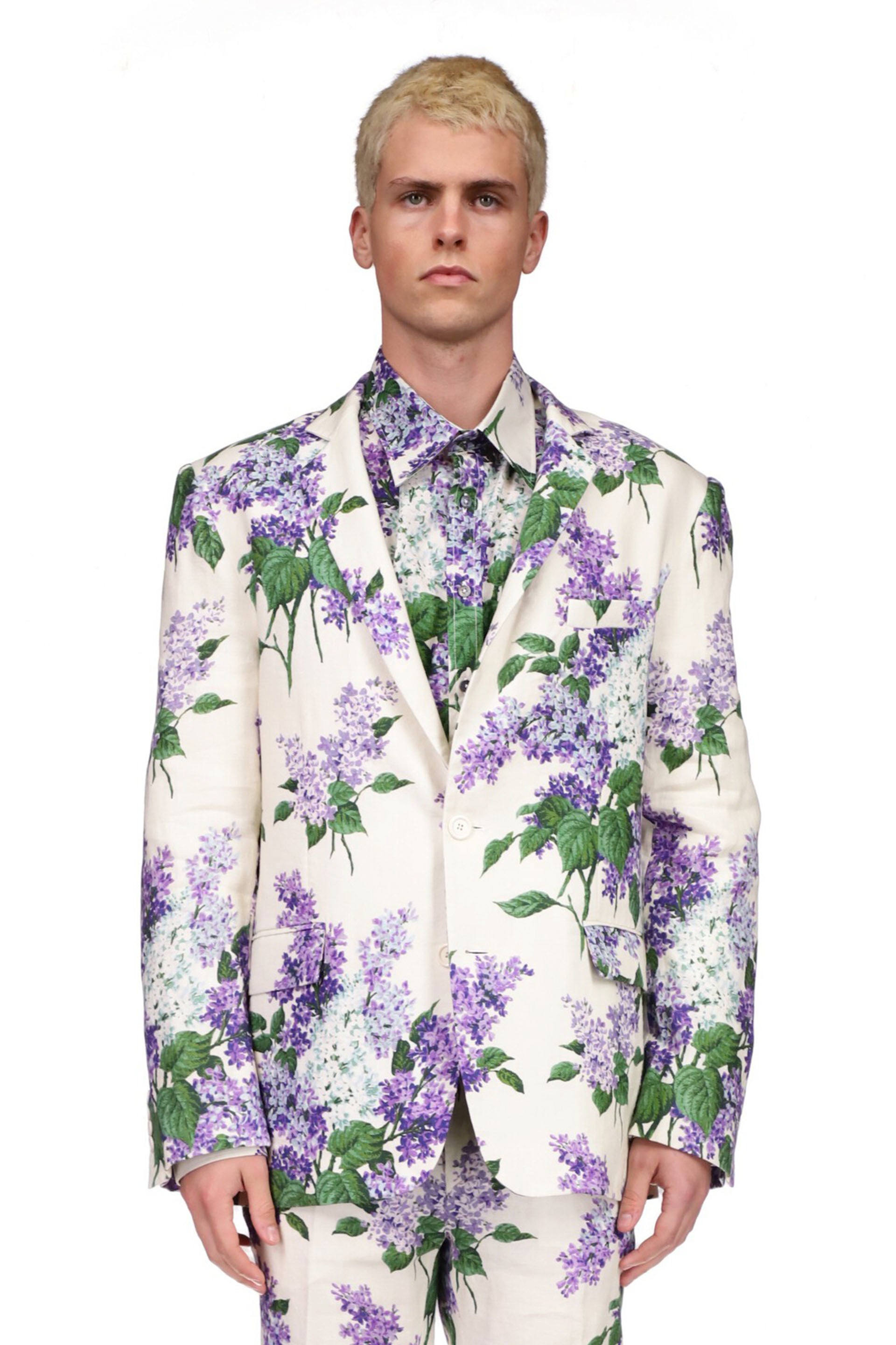 Flower for men's clearance jacket