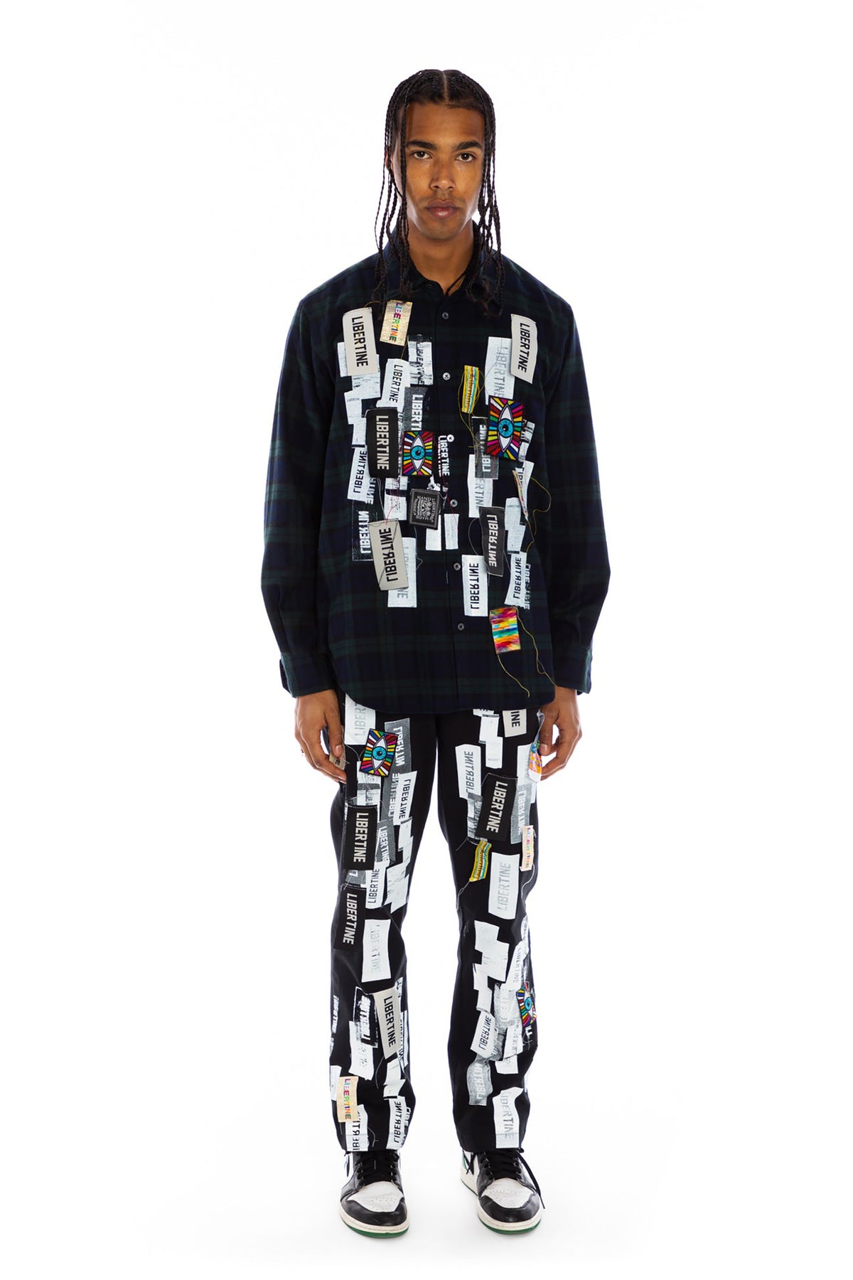 'LABEL MANIA' BLACK WATCH TARTAN FLANNEL - SHIRTS - Libertine