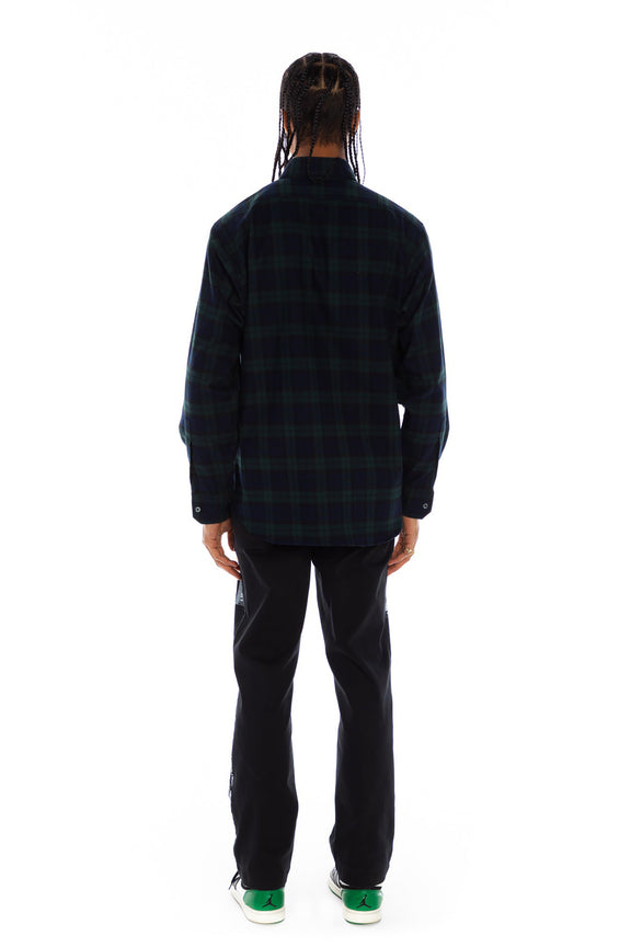 'LABEL MANIA' BLACK WATCH TARTAN FLANNEL - SHIRTS - Libertine