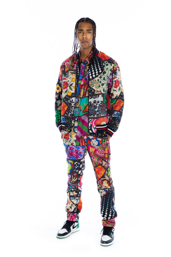 'HOTCH POTCH CRAZY QUILT' BOMBER JACKET - JACKETS - Libertine