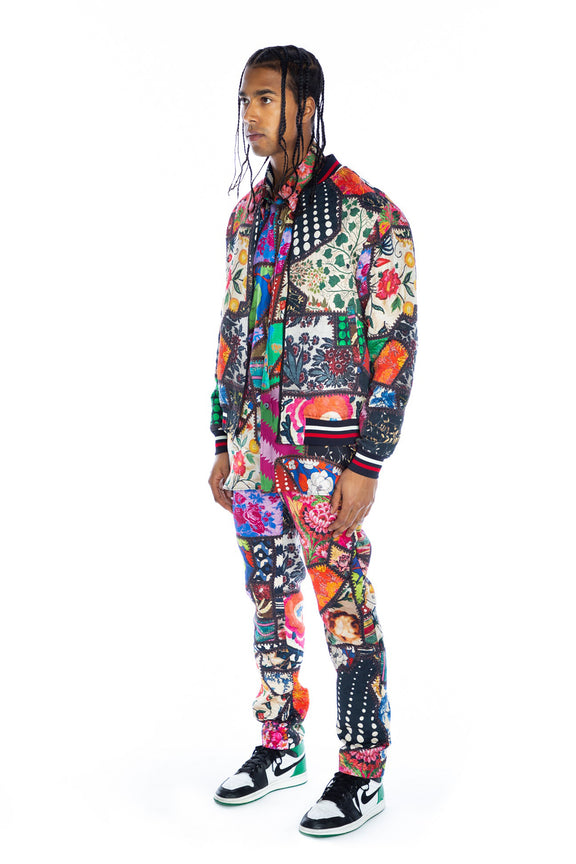 'HOTCH POTCH CRAZY QUILT' BOMBER JACKET - JACKETS - Libertine