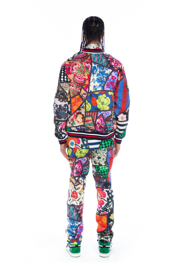 'HOTCH POTCH CRAZY QUILT' BOMBER JACKET - JACKETS - Libertine