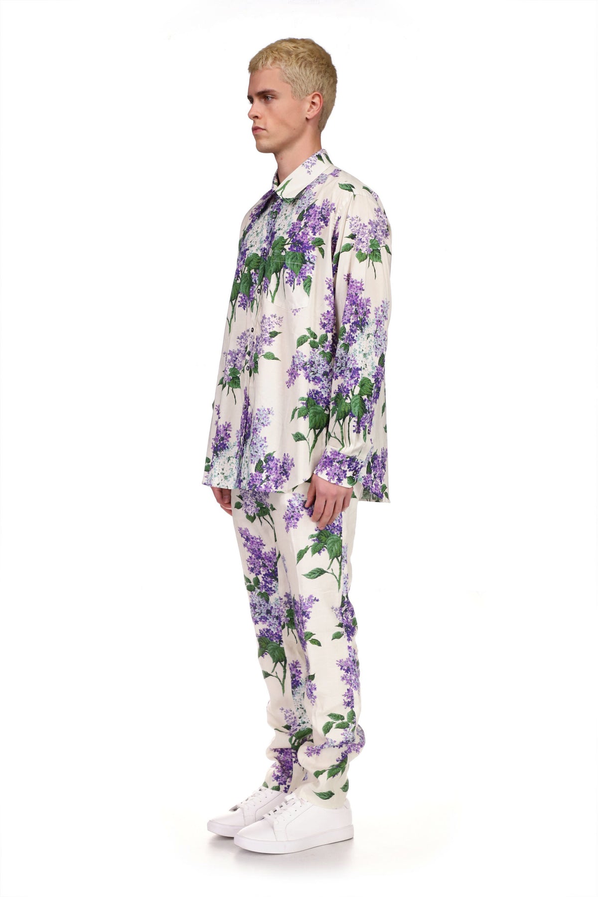 'LILAC GARDEN' CLASSIC SHIRT WITH POCKET - SHIRTS - Libertine