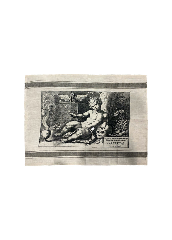 CUPID MEMENTO MORI DISH TOWEL - Home - Libertine