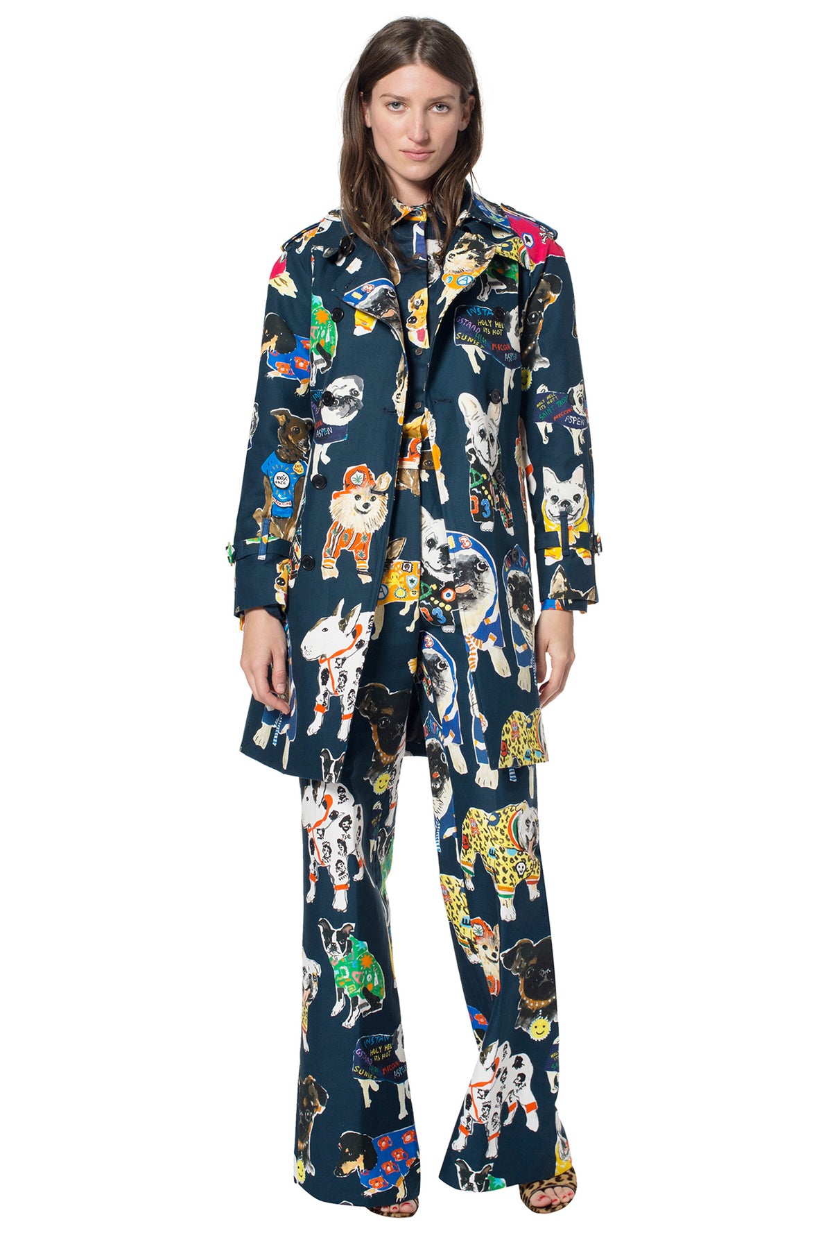KK DOGS TRENCH COAT - Women's Jackets & Coats - Libertine