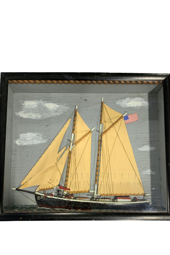 MID TO LATE 19TH CENTURY AMERICAN SHIP DIORAMA - Home - Libertine - Main image