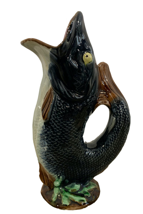 19TH CENTURY ENGLISH MAJOLICA FISH PITCHER 4 - Home - Libertine - Main image