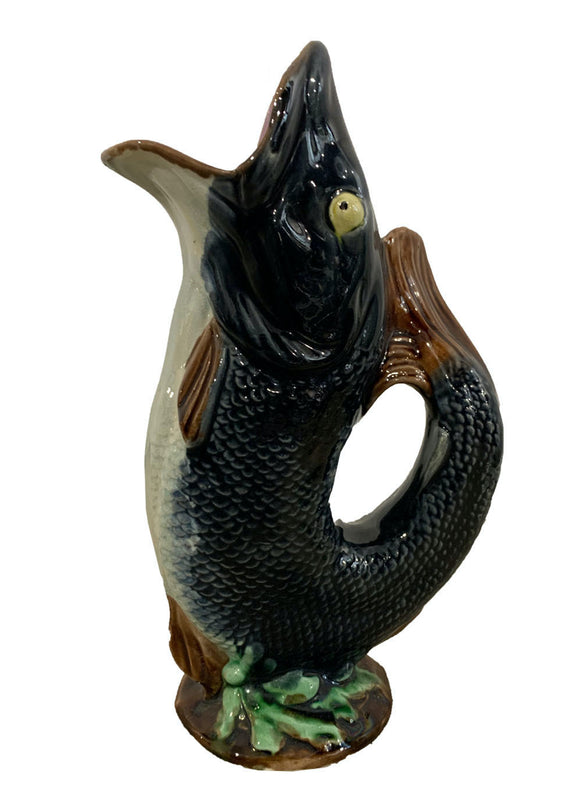 19TH CENTURY ENGLISH MAJOLICA FISH PITCHER 4 - Home - Libertine