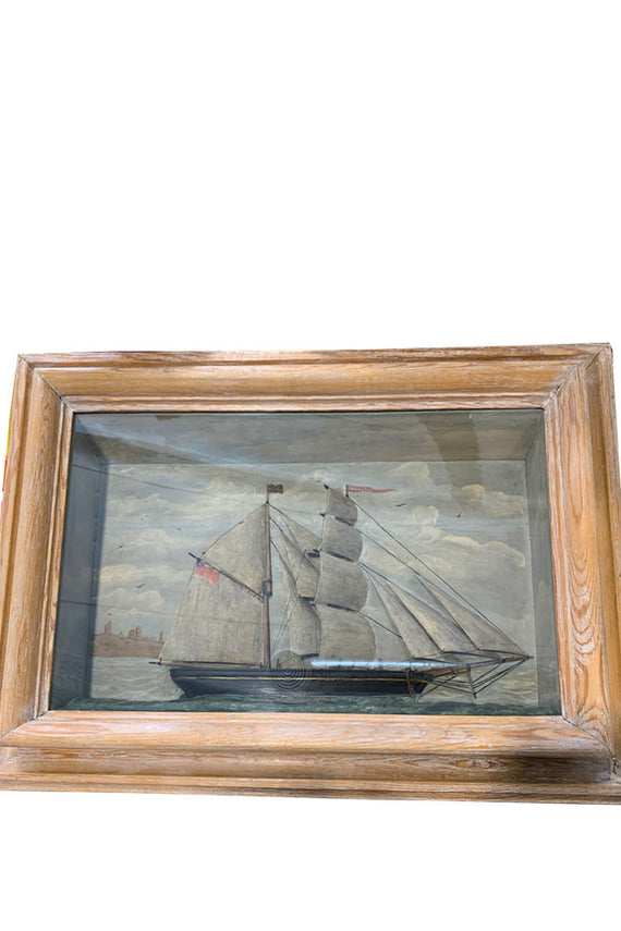 LARGE LATE 19TH C. AMERICAN SHIP DIORAMA - Home - Libertine - Main image
