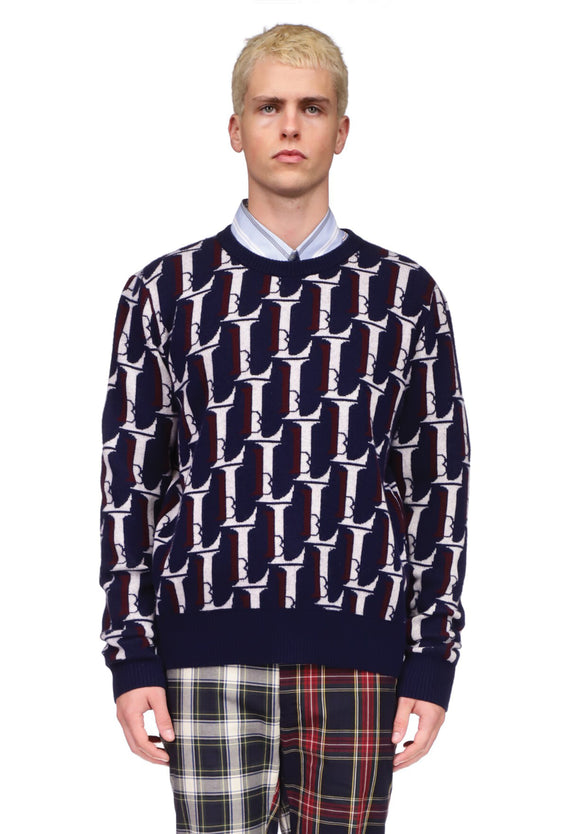 'Monogram' Pullover - SWEATERS - Libertine