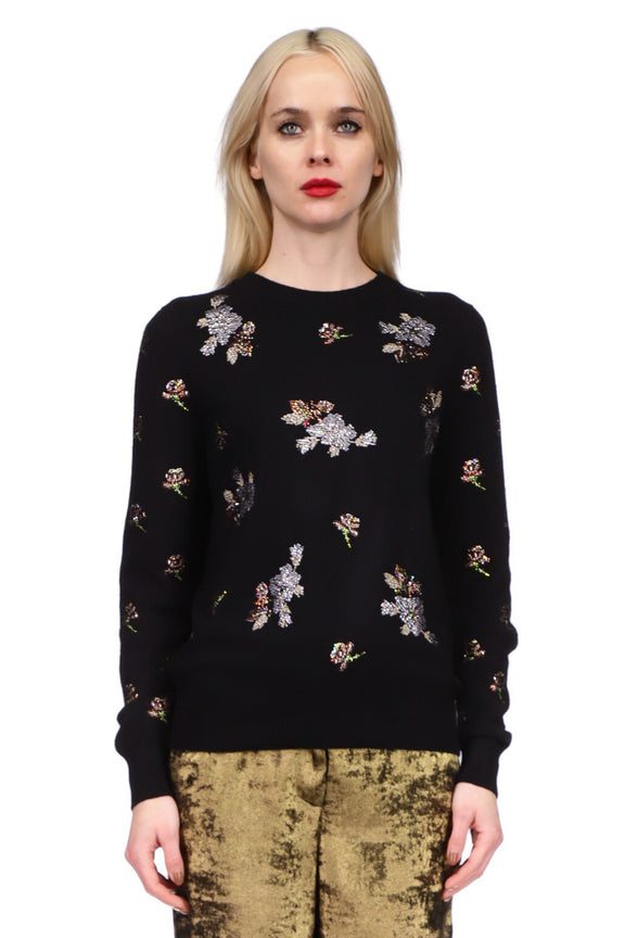 'PALAIS ROYAL' BLACK PULLOVER - SWEATERS - Libertine