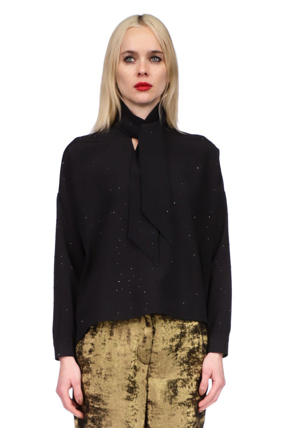 'STARDUST' TIE BLOUSE - TOPS - Libertine