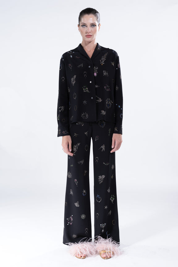 'VICTORIAN PINS' PJ BLOUSE -  - Libertine