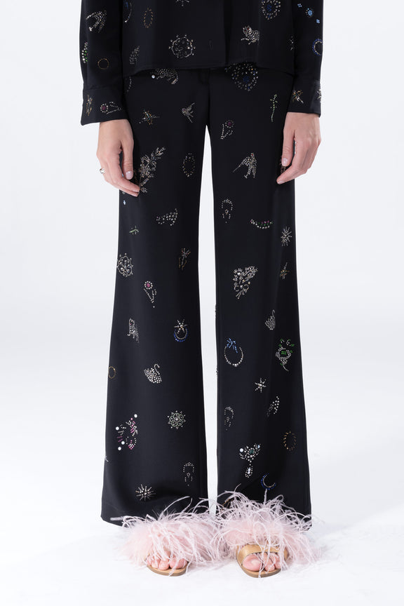 'VICTORIAN PINS' WIDE LEG TROUSERS -  - Libertine