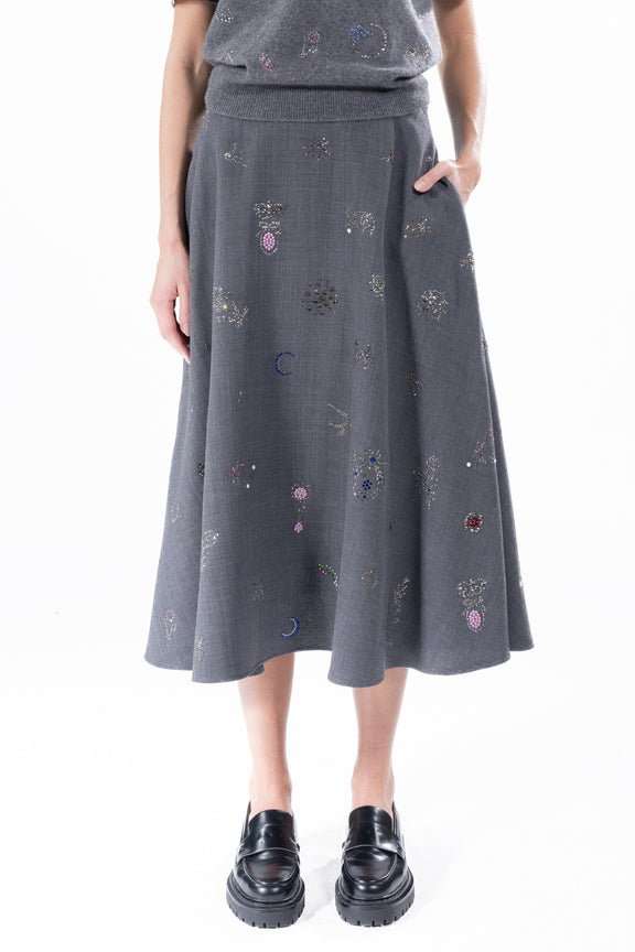 'VICTORIAN PINS' LADY SKIRT -  - Libertine