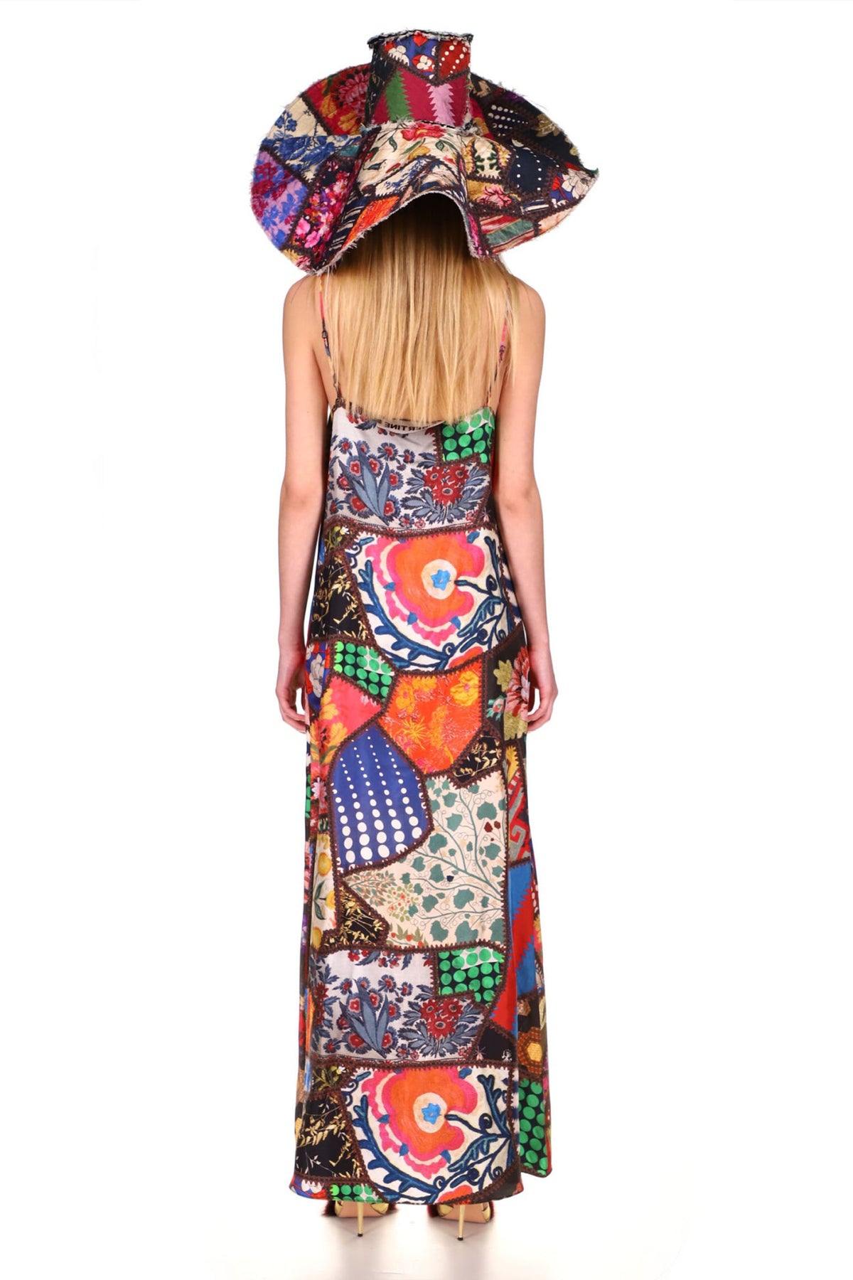 'HOTCH POTCH CRAZY QUILT' CLASSIC SLIP DRESS - DRESSES - Libertine