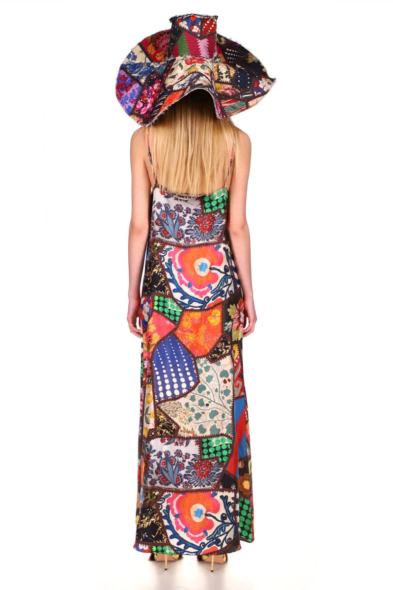 'HOTCH POTCH CRAZY QUILT' CLASSIC SLIP DRESS - DRESSES - Libertine