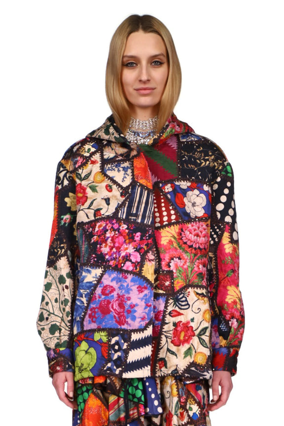 CRYSTAL 'HOTCH POTCH CRAZY QUILT' PARKA - COATS - Libertine