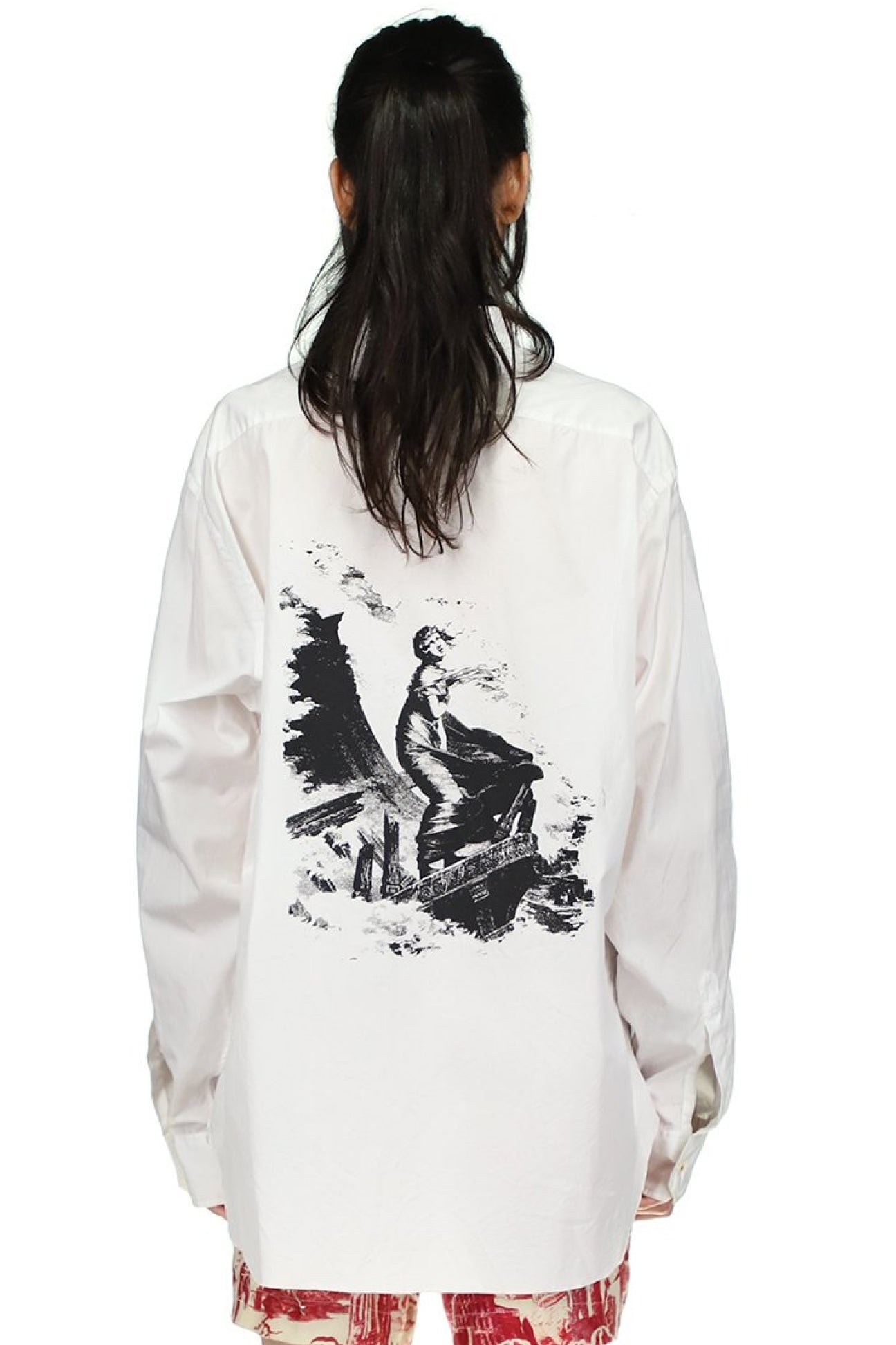 Silk Screen Melange Classic Shirt - Women's Tops - Libertine