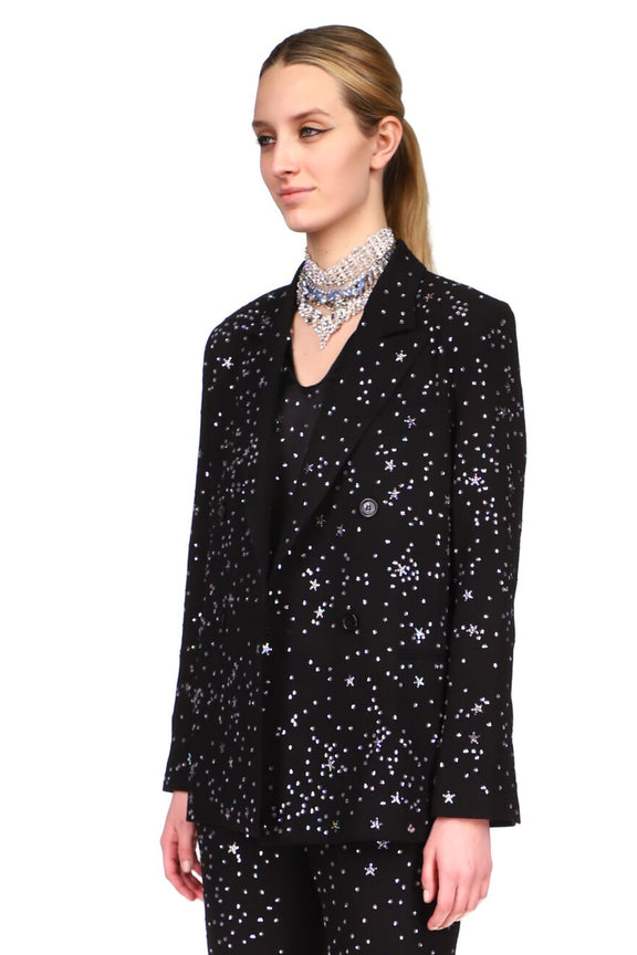 CRYSTAL 'LONGFELLOW'S LIGHT OF STARS' DOUBLE BREASTED JACKET - BLAZERS - Libertine