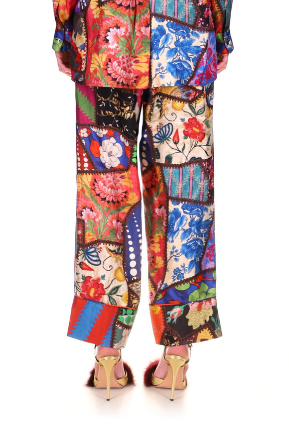 'HOTCH POTCH CRAZY QUILT' LOUNGE PANT - PANTS - Libertine