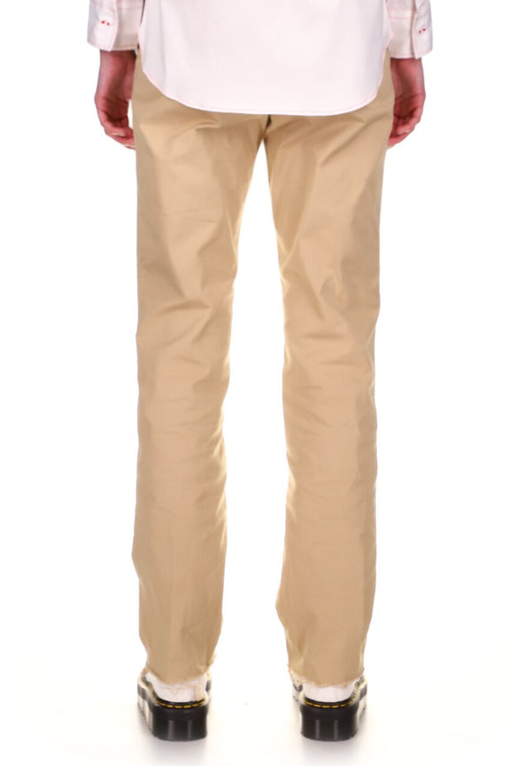 SILK SCREENED 'MADOURA' WOMENS KHAKI CHINOS - Women's Bottoms - Libertine