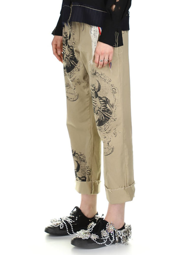 Women's Black 'Ghosting Glass' Khaki Pants - Women's Bottoms - Libertine